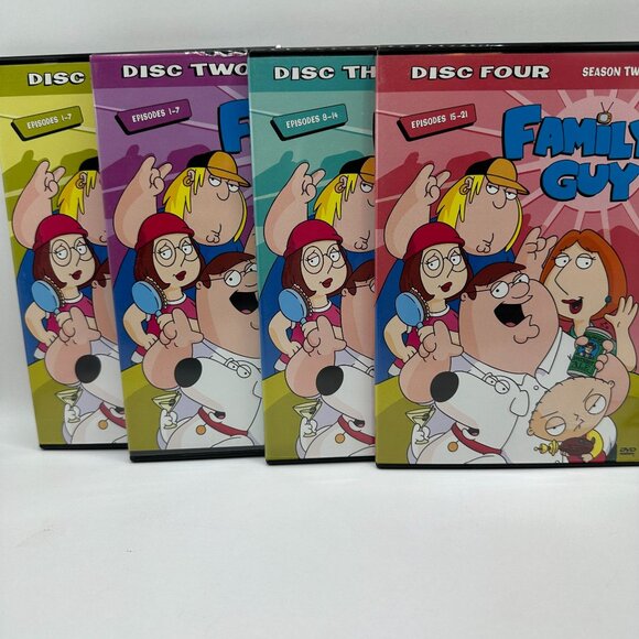 Family Guy Volume One Seasons 1 & 2 DVD 4Disc Set 2003 Animated Comedy Fox - Picture 4 of 4